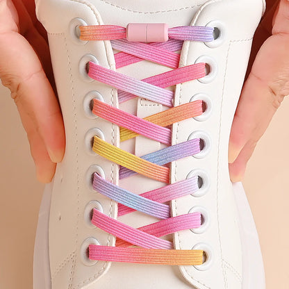 Lacets de Chaussures Sans Cravate - Style Moderne et Pratique pour Enfants et Adultes