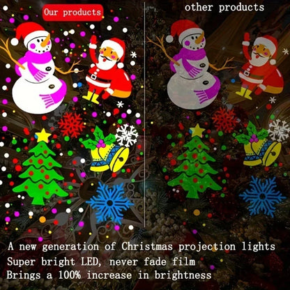 Projecteur led de Noël 2024, 16 Slides